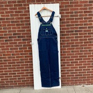 Liberty Rigid Raw Indigo Denim Overalls Bibs